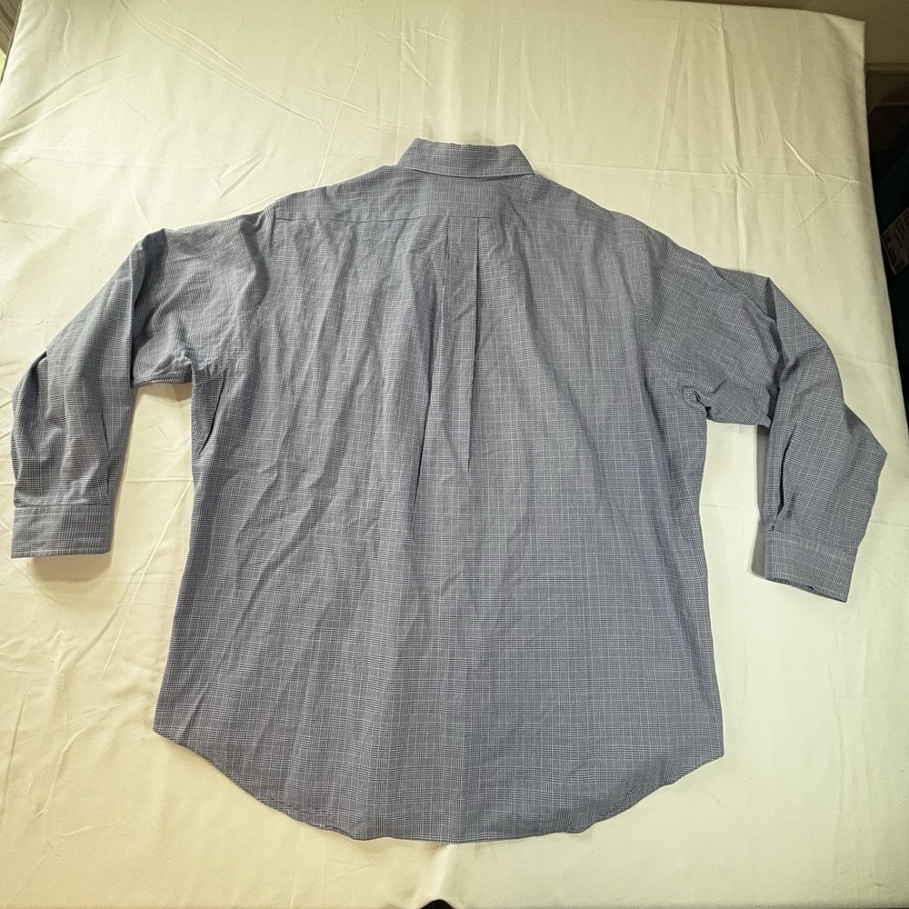 Ralph Lauren Men's Shirt Long Sleeve Button Down Blue Check Classic Fit 17 32/33 - Picture 11 of 11